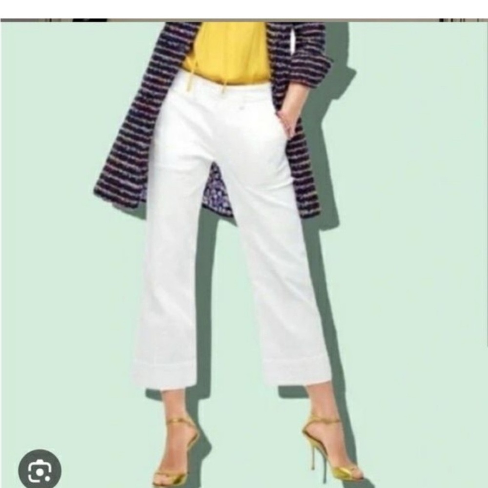 Cabi Lido Crop White Pants 5690